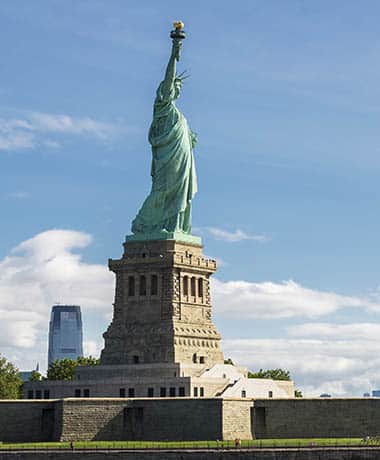 Statue of Liberty and the New York City great summer getaway in the city